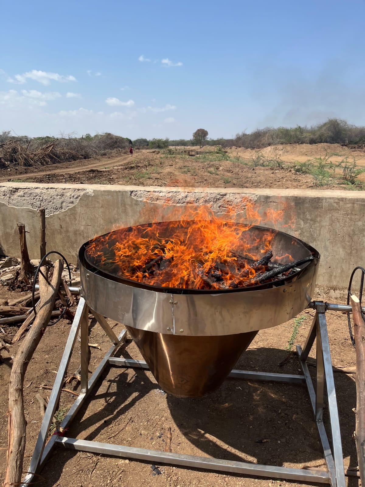 Vulken with ongoing batch VulKen Cone Kiln - Image 1
